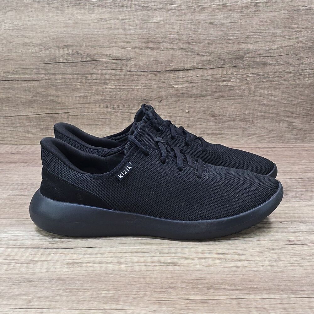 Kizik Madrid Eco-Knit Men's Size 9 Women's Size 10.5 Black Hands Free Shoes NEW